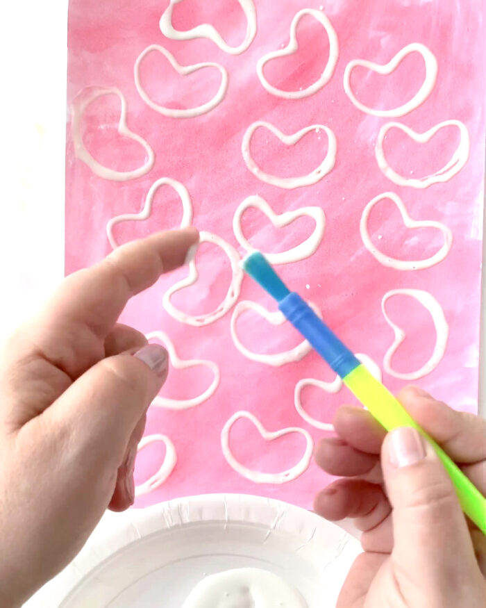 Toilet Paper Roll Heart Stamp {Heart Balloon Card} - Kids Activity Zone