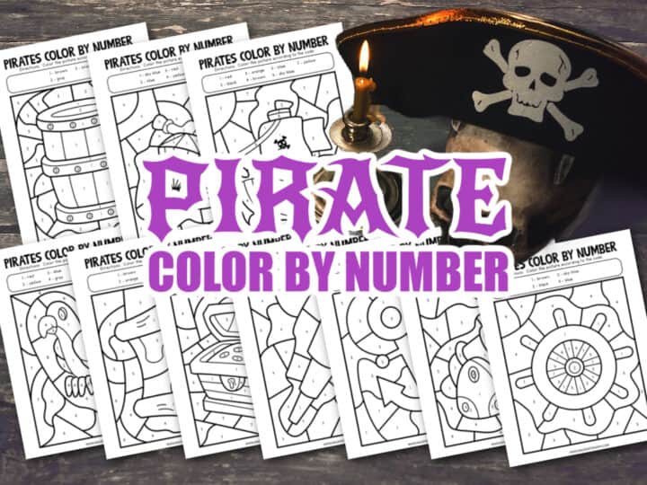 pirate color by numbers