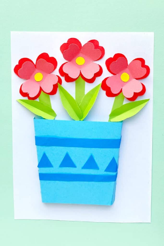 How To Make Construction Paper Flowers - Made with HAPPY
