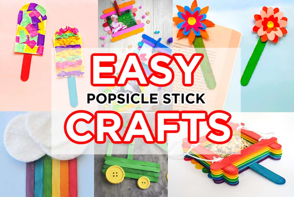 45+ Easy Popsicle Stick Crafts For Kids - Made with HAPPY