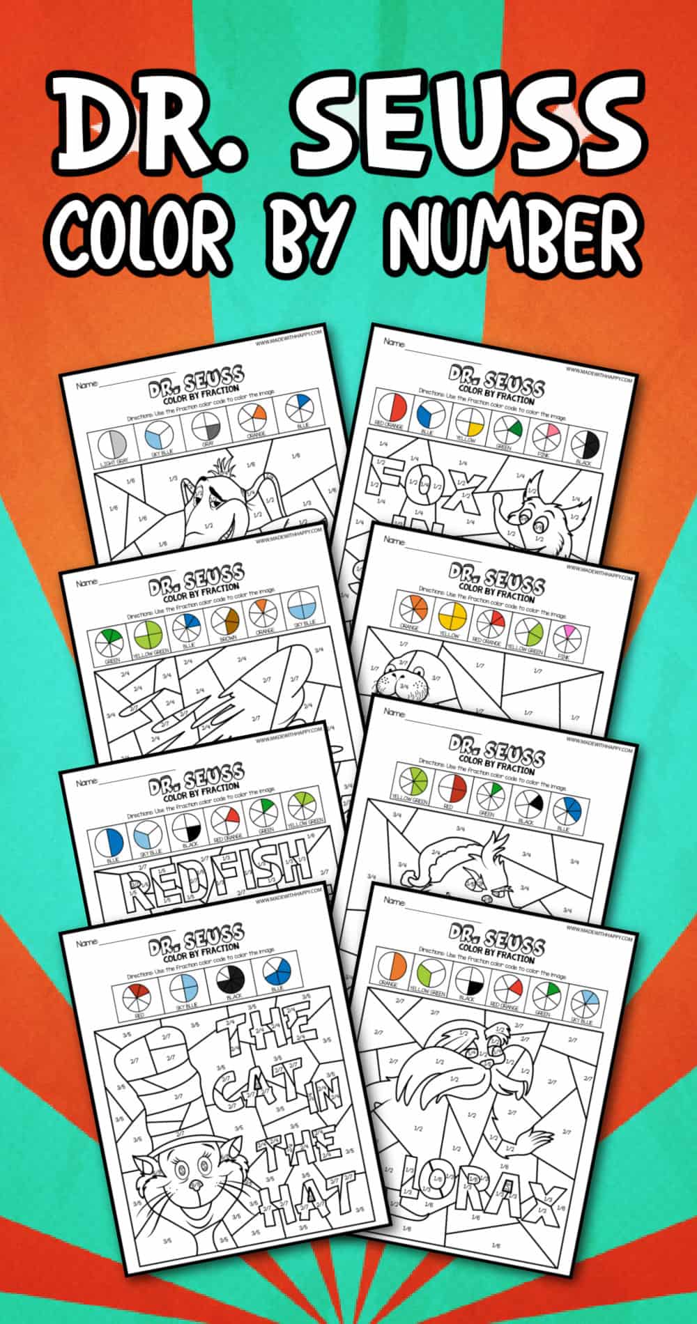 Printable Dr Seuss Color By Number - vrogue.co