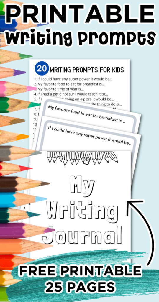 Free Printable 20 Journal Questions For Kids Writing Prompts