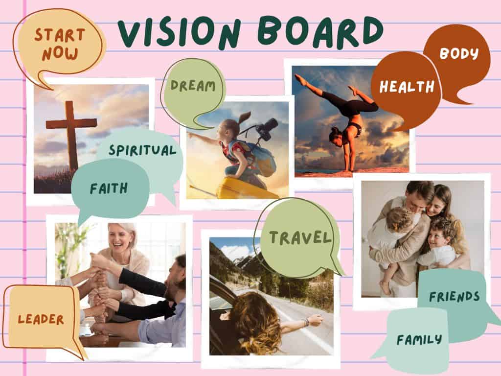 Vision Board Printables - 8 Pages of Free Inspirational Words and