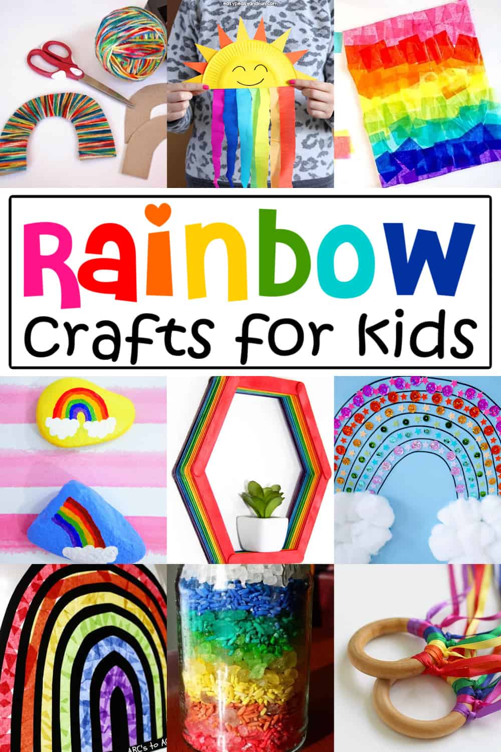 How-to Craft a What Makes a Rainbow? Inspired Tissue Paper Rainbow