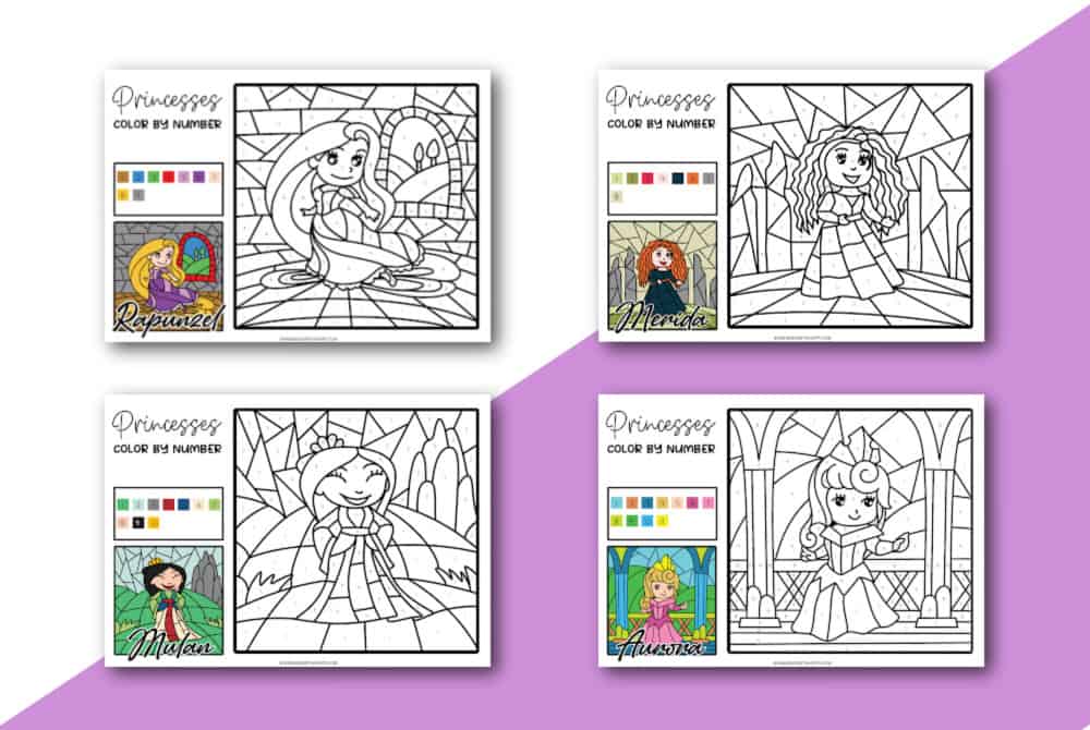 How to Color By Number Disney  Mystery Disney Coloring Book 