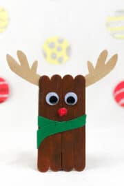 Popsicle Stick Reindeer - Made with HAPPY