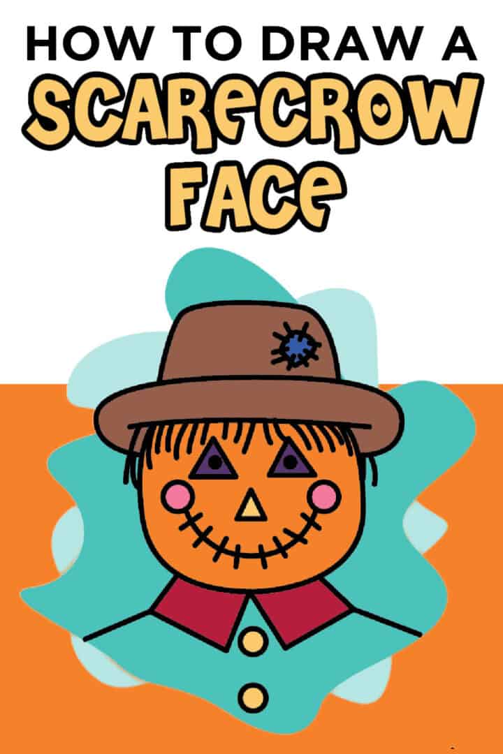 How to Draw a Scarecrow Face Step By Step Tutorial