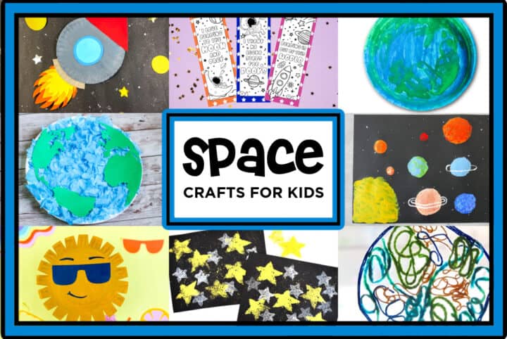 Easy Paper Plate Rocket Craft For Kids - Made with HAPPY