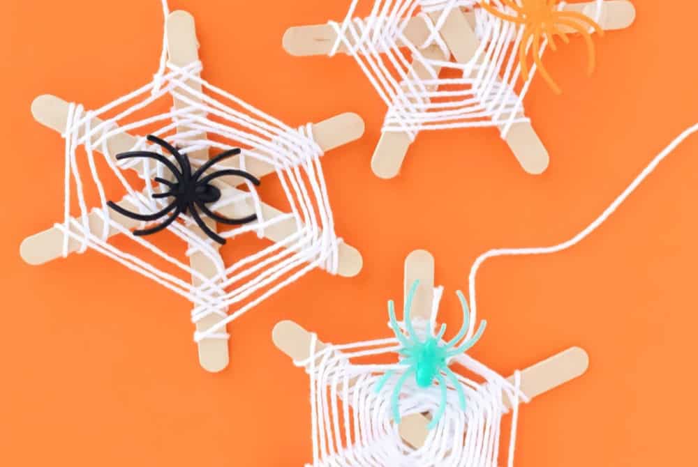 Craft Stick Spider Web Craft | Simply Bessy