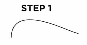 step 1 how to draw an airplane