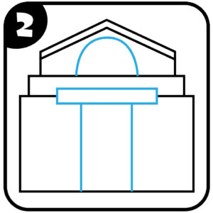 step 2 draw a library