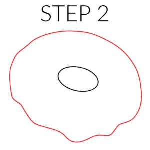 Step 2 How to Draw a Donut
