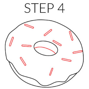 Step 4 Donut Sprinkle Drawing
