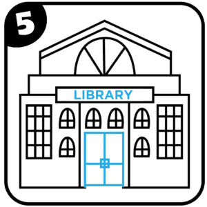 step 5 library drawing how to