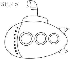 step 5 submarine drawings