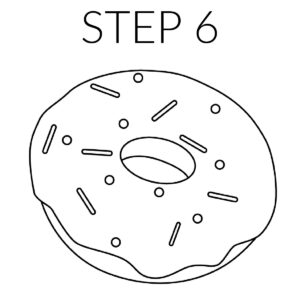Step 6 Outline Donut Drawing