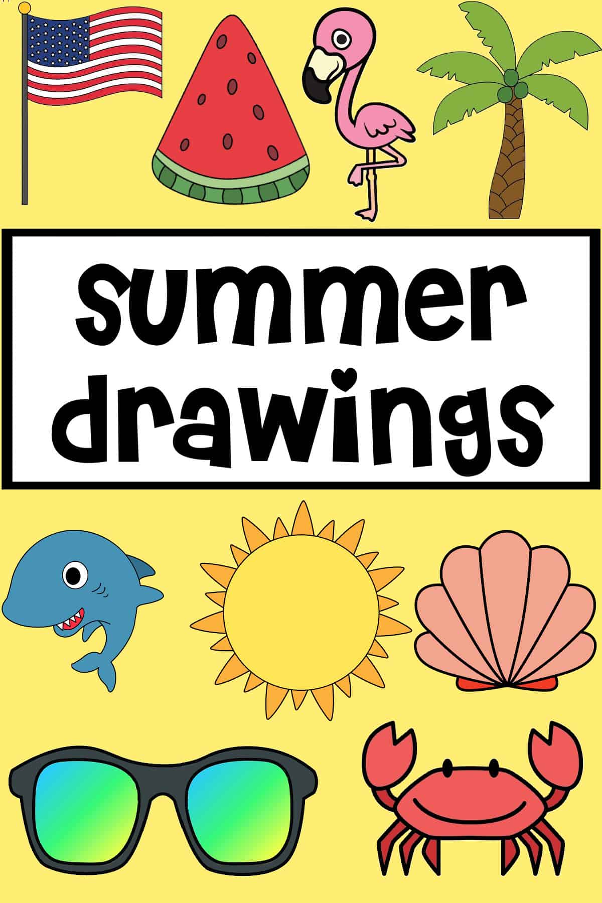 summer drawing ideas