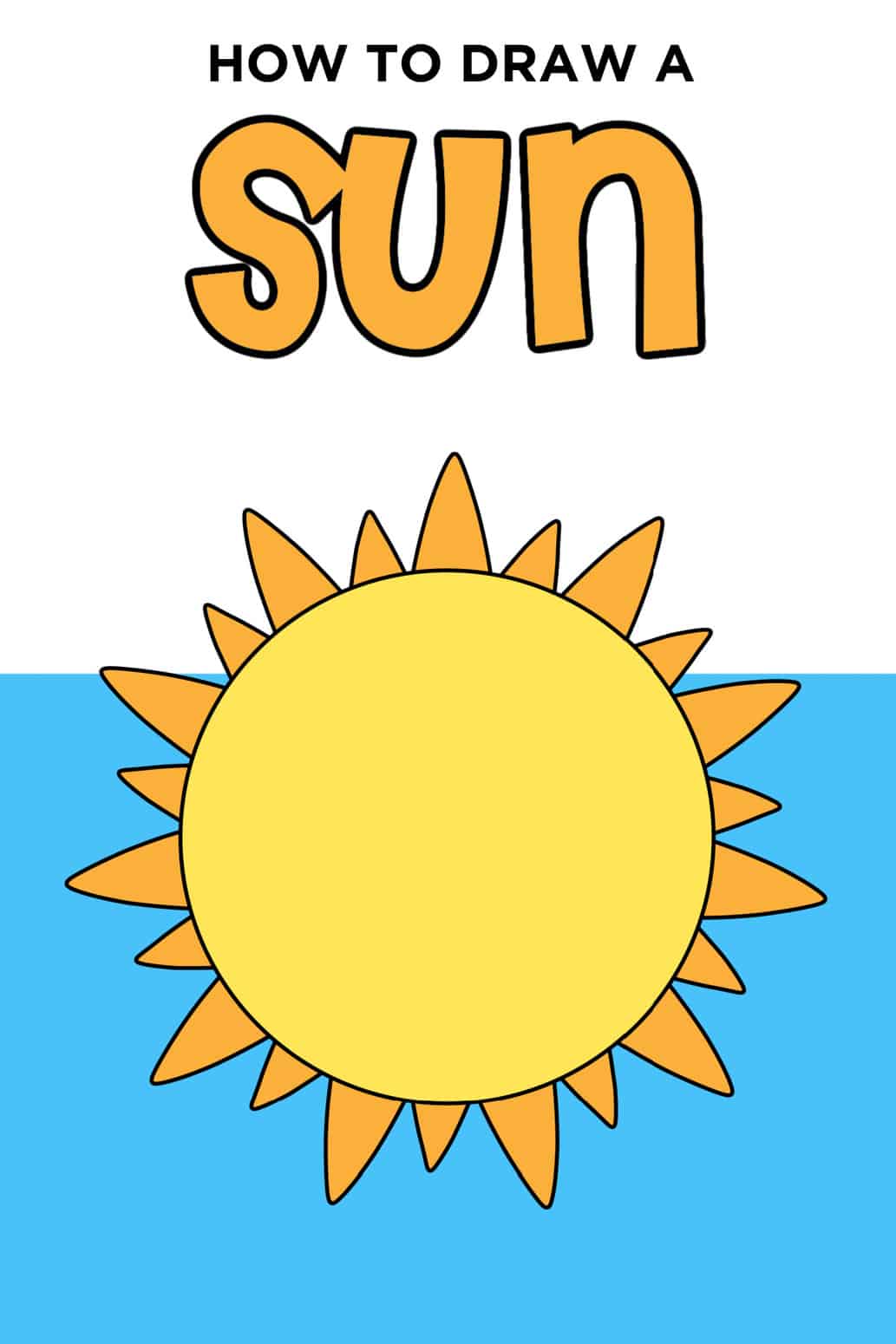 Step-by-Step Sun Drawing for Kids