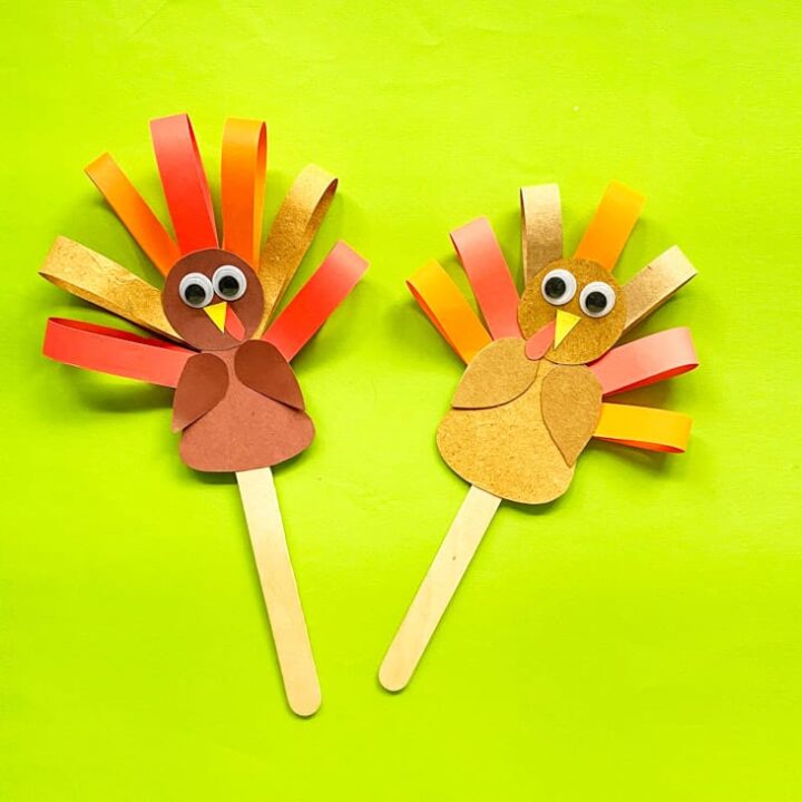 Popsicle Stick Turkey Craft - About a Mom