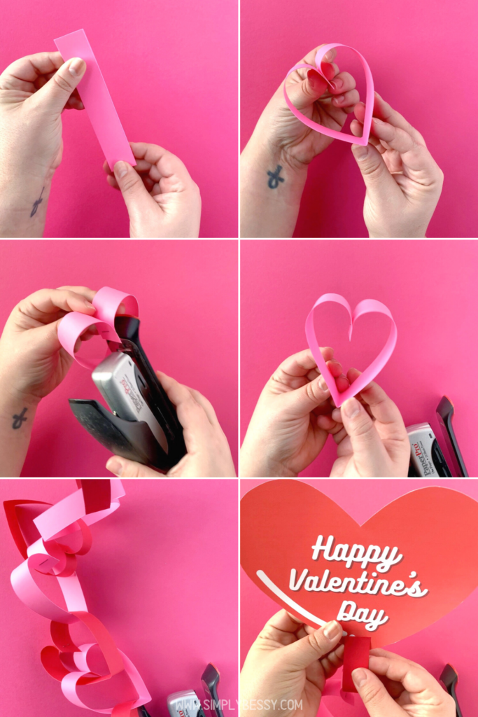 How to Make a Paper Heart Chain